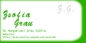 zsofia grau business card